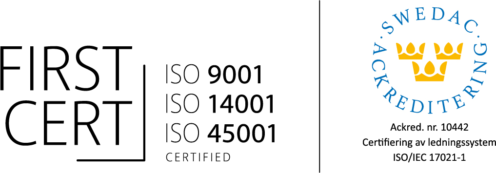 First Cert ISO 9001 ISO 14001 ISO 45001